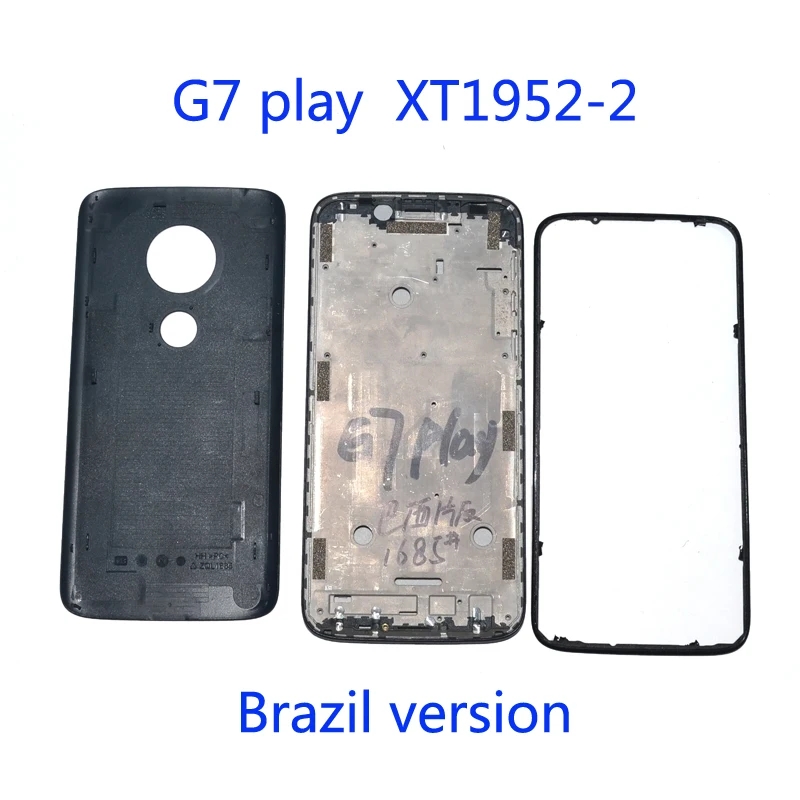 Original For Motorola Moto G7 play XT1952-2 LCD Middle Frame with Ring bezel with back battery cover Housing Full Repair parts
Original For Motorola Moto G7 play XT1952-2 LCD Middle Frame with Ring bezel with back battery cover Housing Full Repair parts