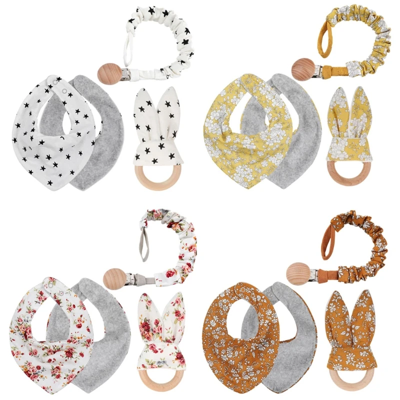 Baby Bib Set 2020 New Baby Gift Pacifier Chain Clips & Bibs &Baby Teether Cotton Baby Stuff Feeding Accessories Set
Baby Bib Set 2020 New Baby Gift Pacifier Chain Clips & Bibs &Baby Teether Cotton Baby Stuff Feeding Accessories Set
