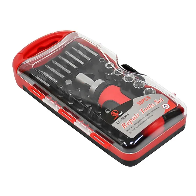 30pcs Manual Ratchet Screwdriver Set Multi-functional Heads Sleeve Wrench for Mechanical Repair Hand Tool Set
30pcs Manual Ratchet Screwdriver Set Multi-functional Heads Sleeve Wrench for Mechanical Repair Hand Tool Set