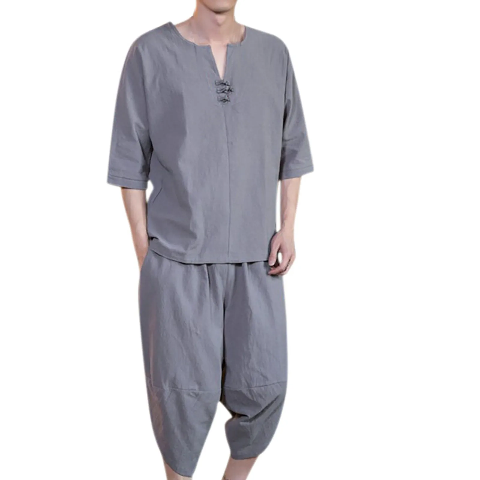 Brand Hawaiian T-shirt Shorts Men's Linen Cotton Suit Plus Size Summer 2pc Men's Street Clothes Short Sleeved Shirt Shorts Sets
Brand Hawaiian T-shirt Shorts Men's Linen Cotton Suit Plus Size Summer 2pc Men's Street Clothes Short Sleeved Shirt Shorts Sets
