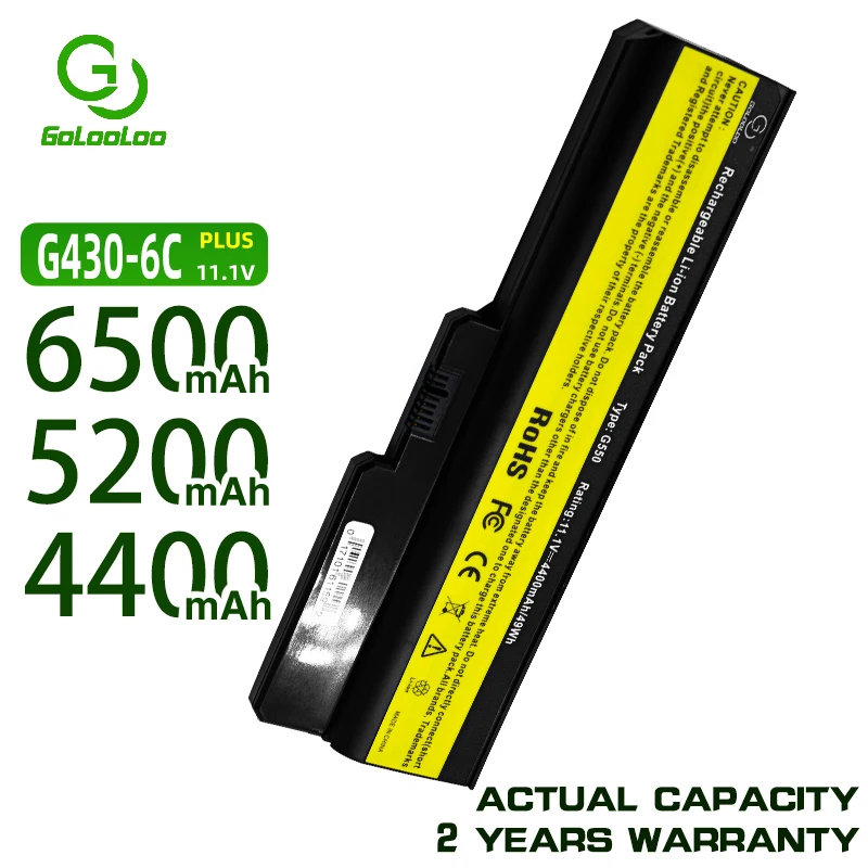 Golooloo L06L6Y02 L08L6C02 L08L6Y02 Laptop Battery for Lenovo 3000 G550 G555 G430 G450 G530 N500 Z360 B460 B550 V460 V450 G455
Golooloo L06L6Y02 L08L6C02 L08L6Y02 Laptop Battery for Lenovo 3000 G550 G555 G430 G450 G530 N500 Z360 B460 B550 V460 V450 G455