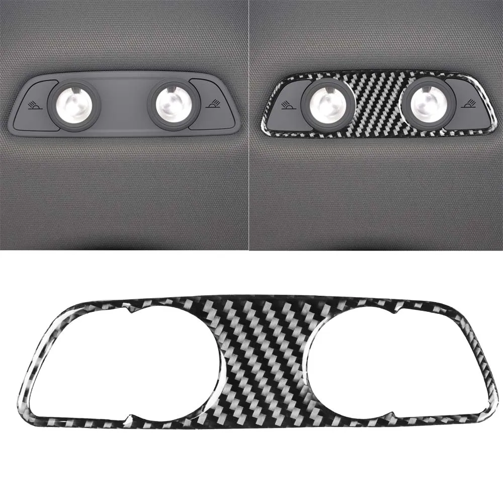 Carbon Fiber Rear Reading Lamp Light Frame Trim Sticker For Audi A4 B9 2017-2019 
Carbon Fiber Rear Reading Lamp Light Frame Trim Sticker For Audi A4 B9 2017-2019