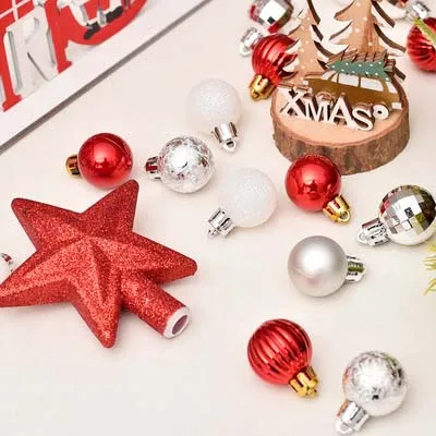 Explosive Christmas Ornaments 30 Mixed Color Suit Balls,Pendants, Festive Supplies Diy Combination Christmas Ball Ornaments Mini
Explosive Christmas Ornaments 30 Mixed Color Suit Balls,Pendants, Festive Supplies Diy Combination Christmas Ball Ornaments Mini