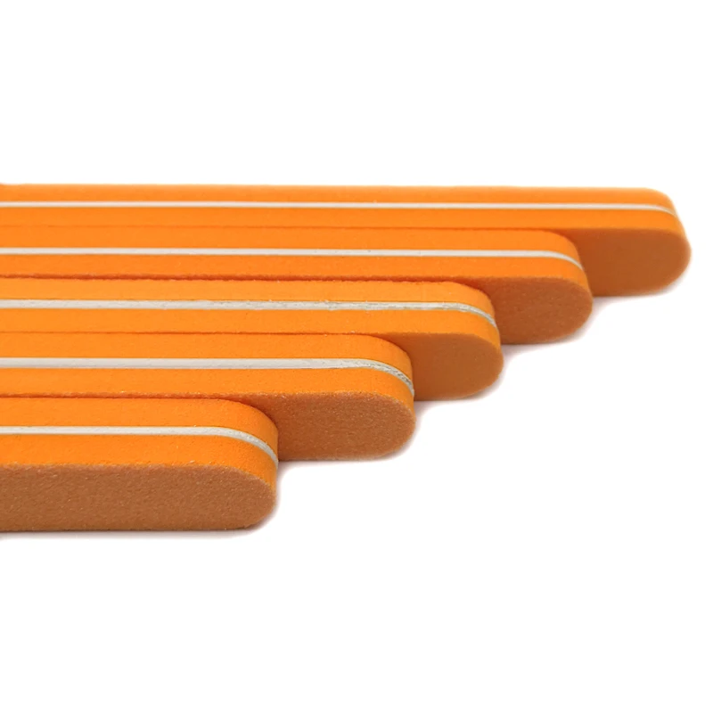 100Pcs/Lot Fashion Sponge Nail File Buffer Block Manicure Polish Sanding Nail Buffer Straight Buffing 100/180 Grit Nail Art Tool