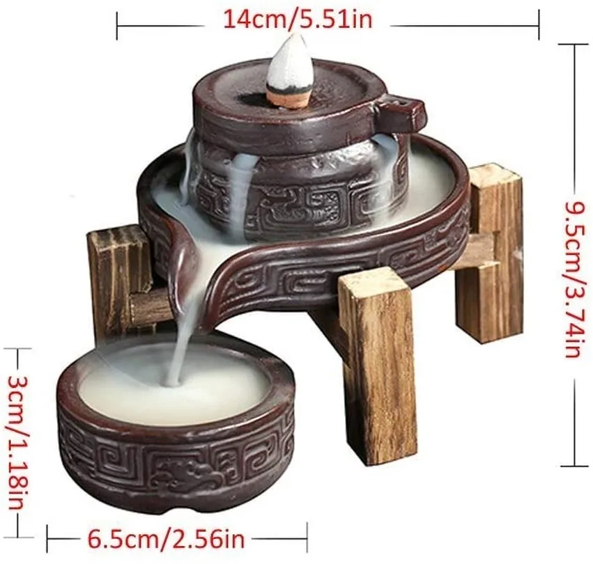 Подставка для благовоний Backflow керамические украшения рукоделия каменная