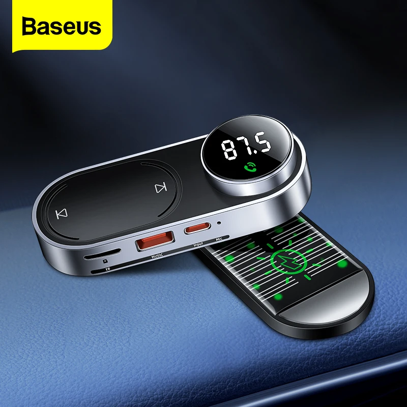 Baseus Solar FM Transmitter Modulator Car Wireless Bluetooth 5.0 Adapter USB Fast Charger Auto Aux Mp3 Player Hands Free Car Kit 
Baseus Solar FM Transmitter Modulator Car Wireless Bluetooth 5.0 Adapter USB Fast Charger Auto Aux Mp3 Player Hands Free Car Kit