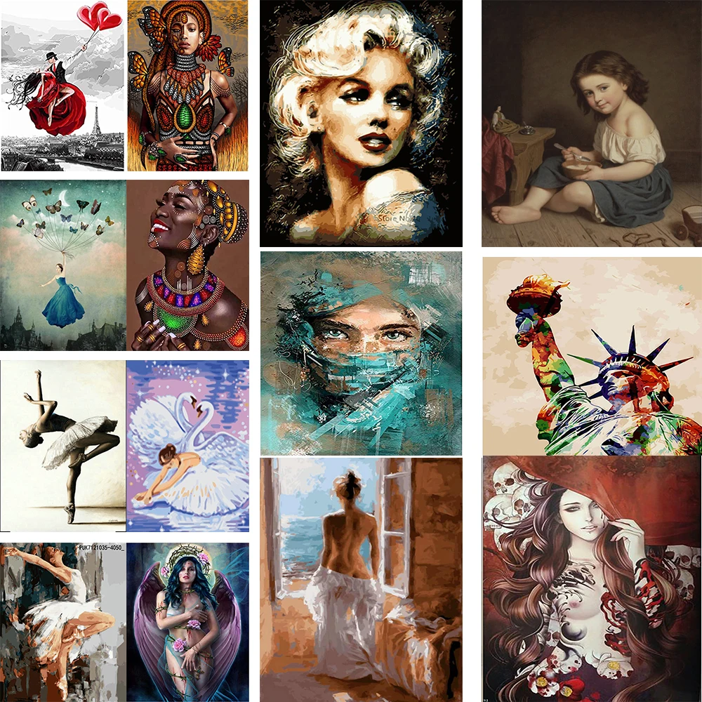 Paint By Numbers For Adults Canvas Acrylic Graceful Woman Handpainted Pictures Wall Artwork Painting By Number Kits Home Decor
Paint By Numbers For Adults Canvas Acrylic Graceful Woman Handpainted Pictures Wall Artwork Painting By Number Kits Home Decor