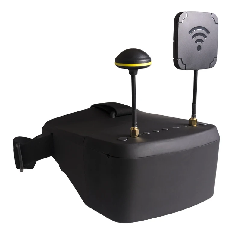 LS800D 5 8G 40CH дюймов 854x480 16:9 DVR съемный двойного использования FPV очки монитор со