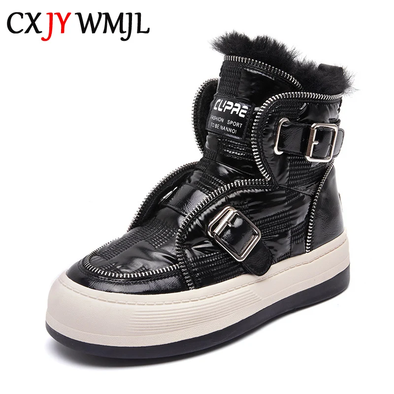 Женские зимние ботинки CXJYWMJL из натуральной кожи, новинка 2021, зимняя повседневная обувь с высоким берцем, модная женская теплая обувь, бархат...
Женские зимние ботинки CXJYWMJL из натуральной кожи, новинка 2021, зимняя повседневная обувь с высоким берцем, модная женская теплая обувь, бархат...