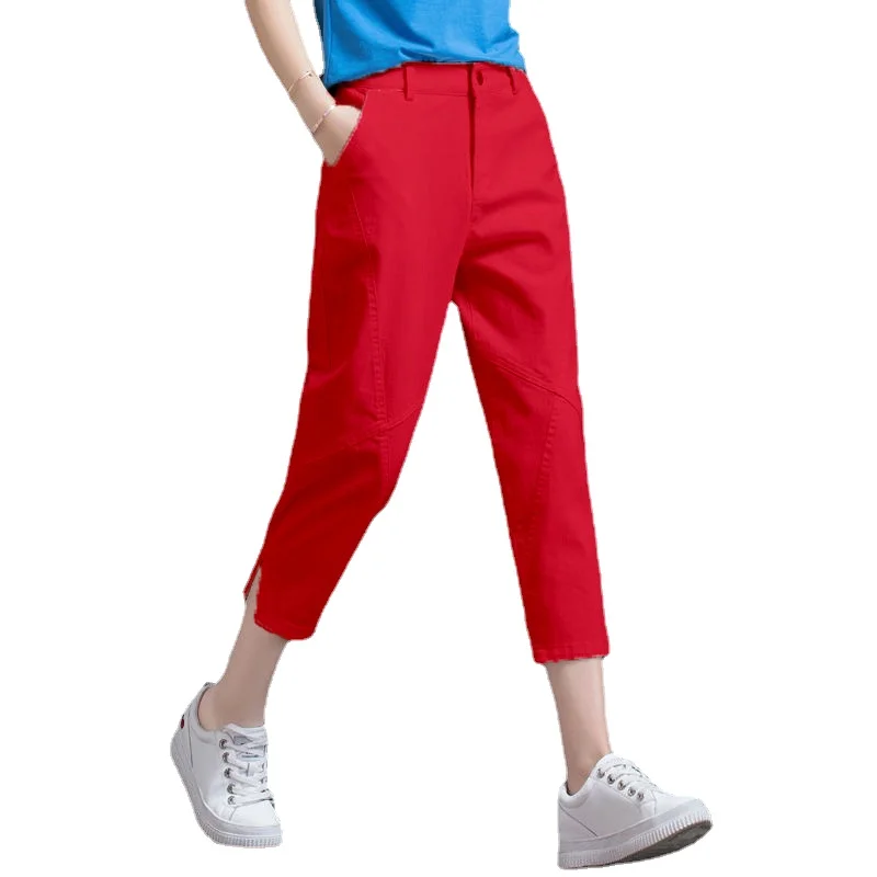 Loose-Fit White Jeans Women 2021 Spring Summer High Waist Thin Capri Pants Fashion Casual Denim Harem Pants
Loose-Fit White Jeans Women 2021 Spring Summer High Waist Thin Capri Pants Fashion Casual Denim Harem Pants