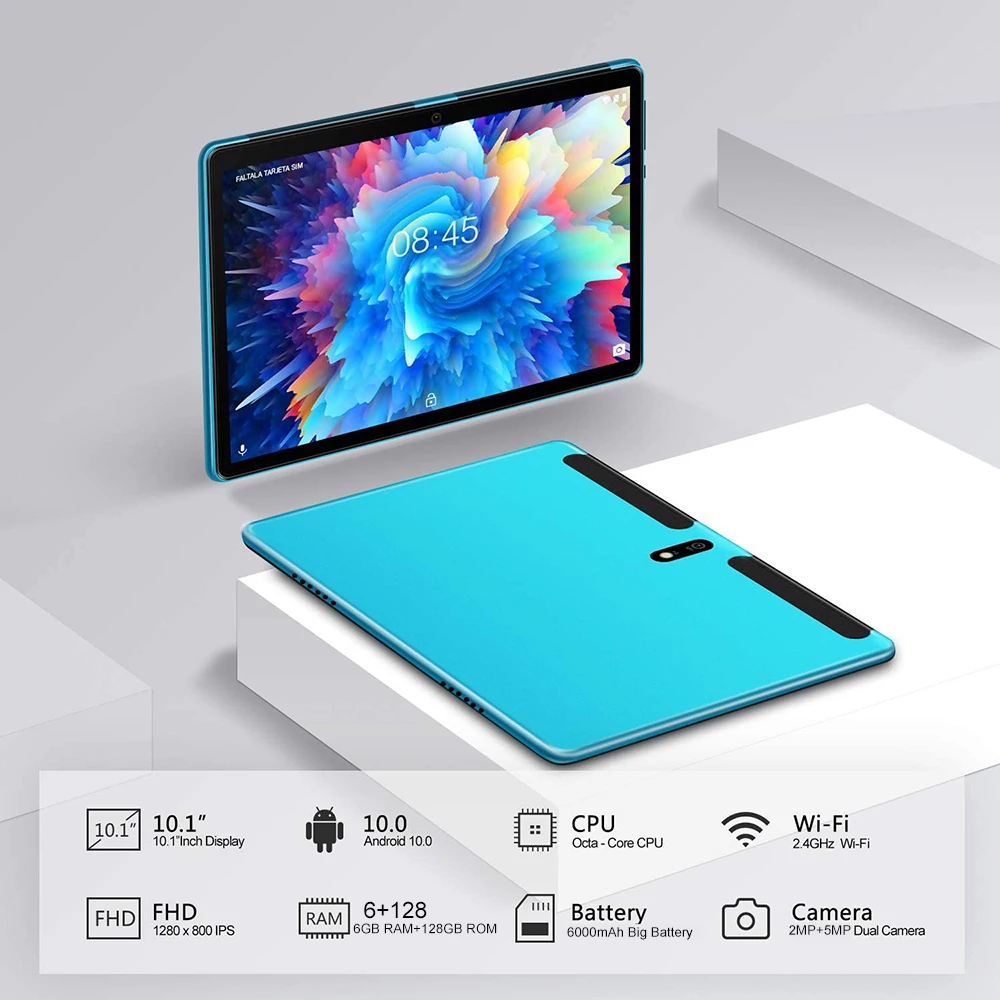 

Newest 10.1" Tablet PC Octa Core 6GB+128GB ROM Dual 4G LTE FDD WiFi Bluetooth GPS 1280x800 IPS 10.1" Android 10 Tablets планшет