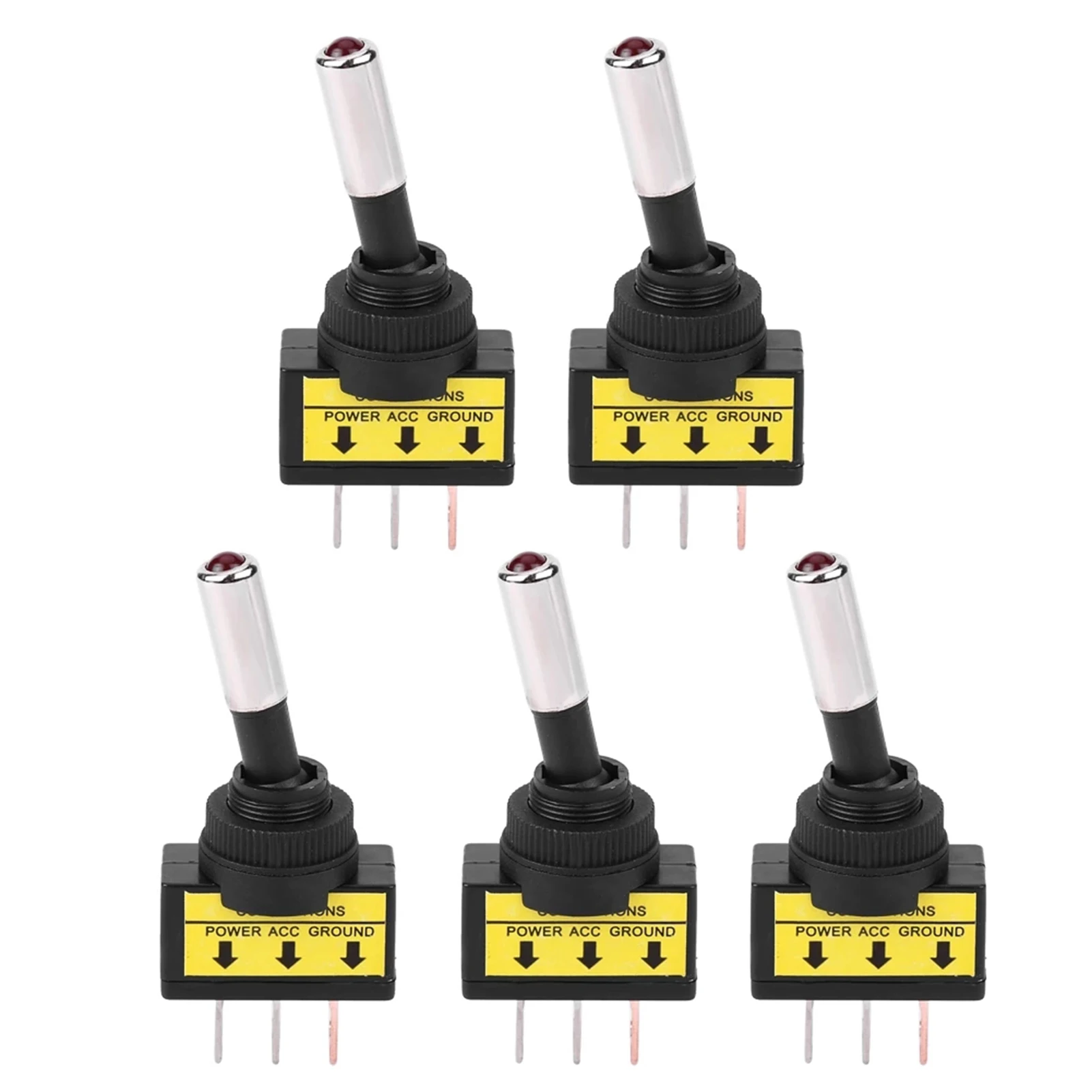 5pcs 12V 20A Toggle Switch Metal Push Button Switch Lamp Power Symbol Buttons Waterproof LED Light Self-lock Self-reset Accepted
5pcs 12V 20A Toggle Switch Metal Push Button Switch Lamp Power Symbol Buttons Waterproof LED Light Self-lock Self-reset Accepted