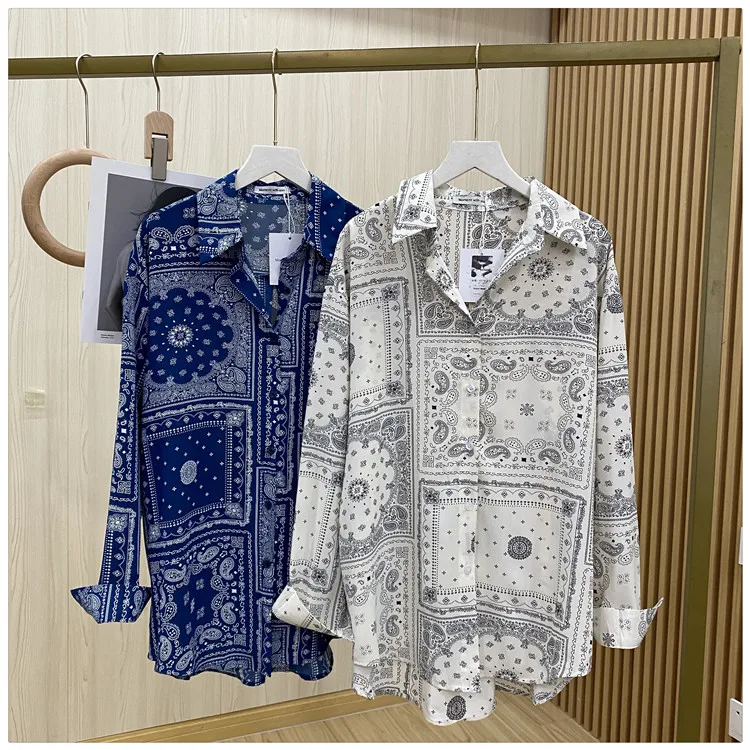 Vintage Flower Printed Chiffon Shirt Women 2021 Spring/Summer New Hong Kong Style Long Sleeve Blouse Ladies Top Casual Blusas
Vintage Flower Printed Chiffon Shirt Women 2021 Spring/Summer New Hong Kong Style Long Sleeve Blouse Ladies Top Casual Blusas