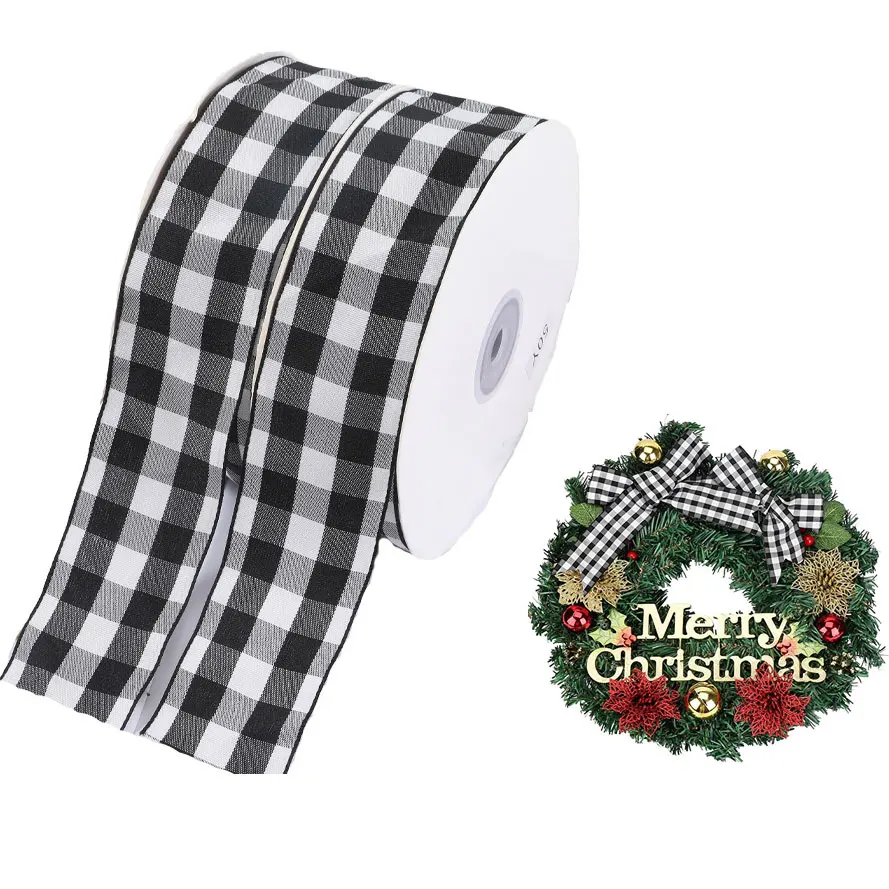1.5"Black White Plaid Ribbons Scottish Gift Floral Bows Craft Tartan Gingham Wired Wrapping Ribbons For DIY Christmas Decoration
1.5"Black White Plaid Ribbons Scottish Gift Floral Bows Craft Tartan Gingham Wired Wrapping Ribbons For DIY Christmas Decoration