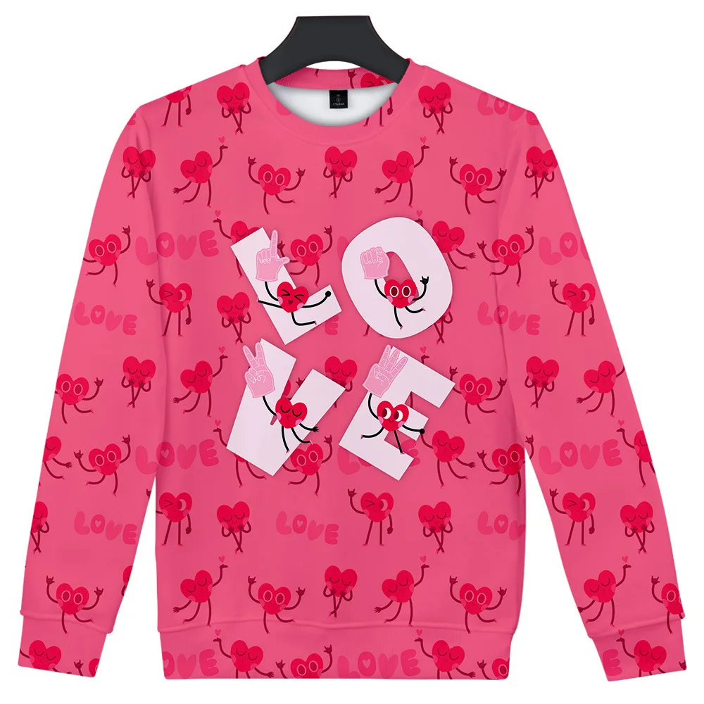 2021 Valentine's Day Hip Pop O-neck Sweatshirt Harajuku Cute Outwear High Quality Round Collar Autumn Winter 3D Print Pullover 
2021 Valentine's Day Hip Pop O-neck Sweatshirt Harajuku Cute Outwear High Quality Round Collar Autumn Winter 3D Print Pullover