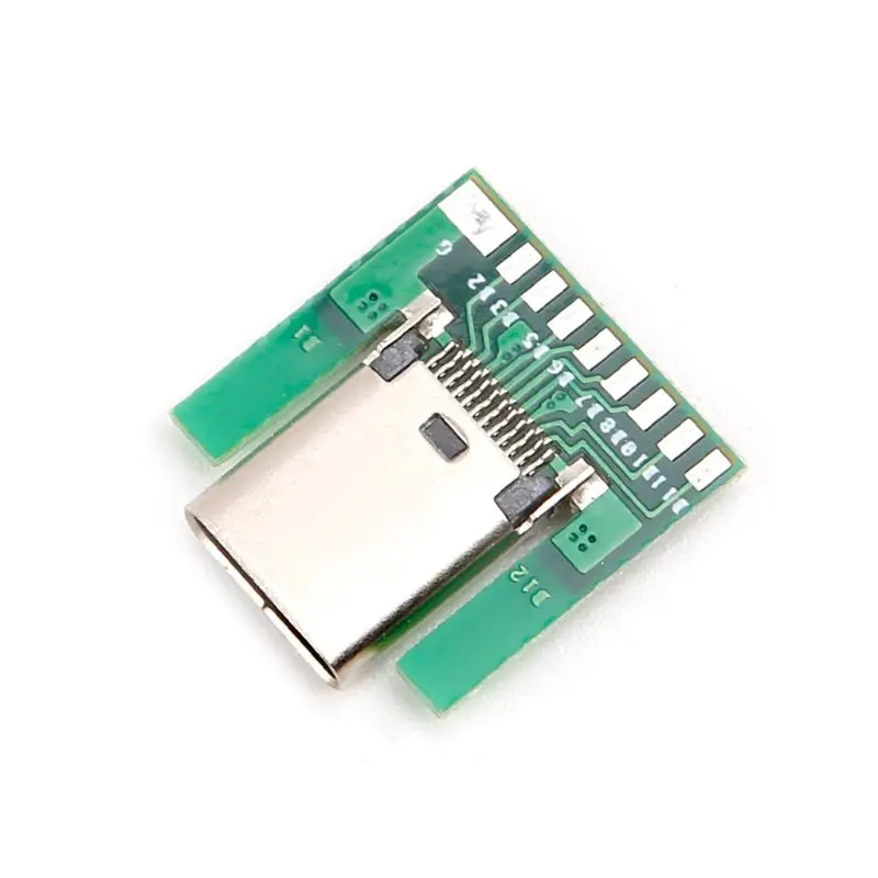 Гнездовой разъем USB 3 1 Type C SMT типа с платой для ПК 24pin Прямая