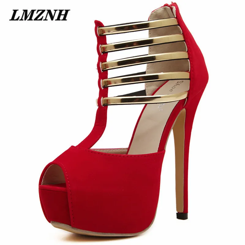 LMZNH Brand High-Quality Female High Heels Metal Decoration Peep Toe Platform Stiletto Women Pumps Sexy Nightclub Designer Shoes
LMZNH Brand High-Quality Female High Heels Metal Decoration Peep Toe Platform Stiletto Women Pumps Sexy Nightclub Designer Shoes