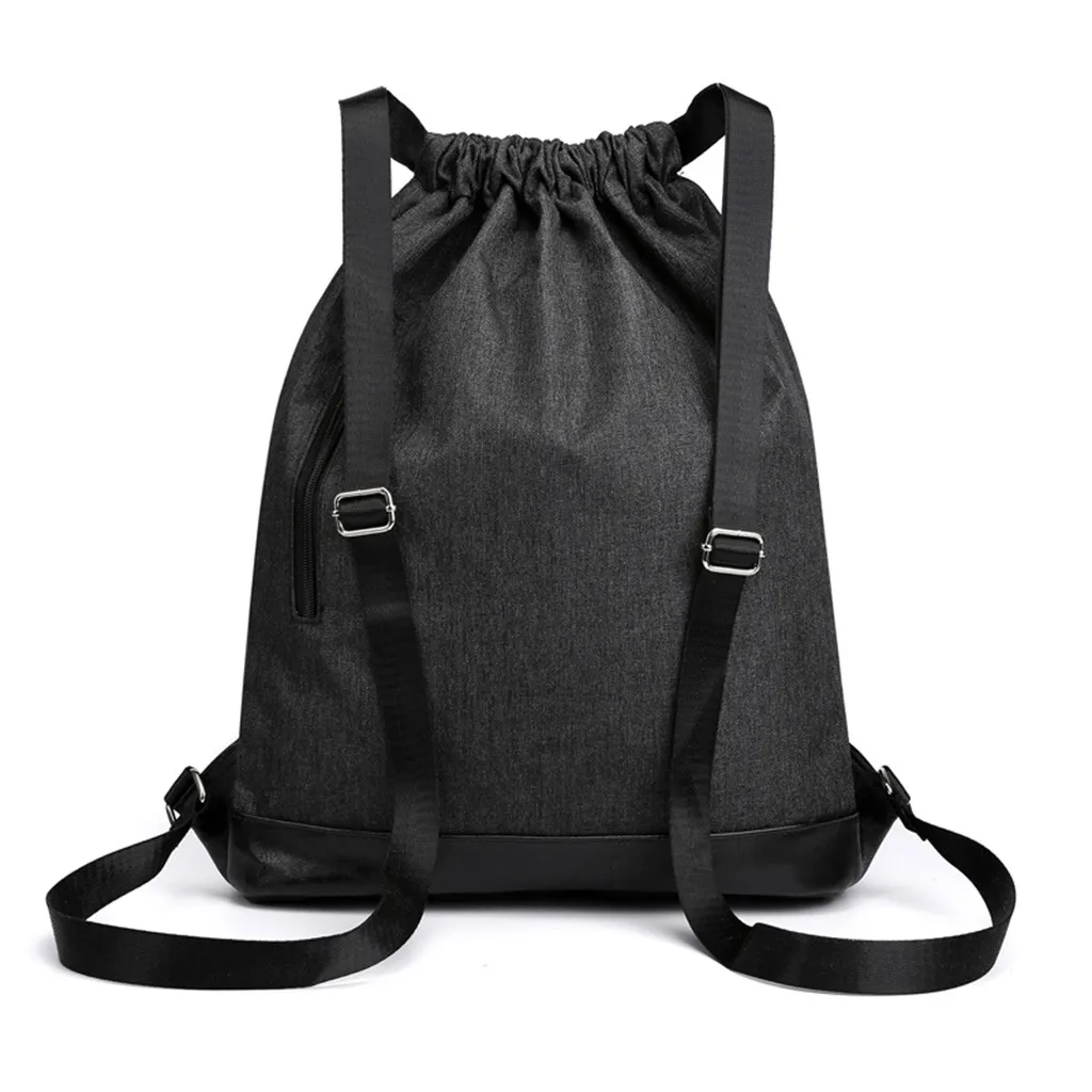 Women Backpack New Female Casual Unisex Bundle Rope Sport School Bag Travel Shoulder Bags Plecak For Teenage Girls 2020 | Багаж и сумки