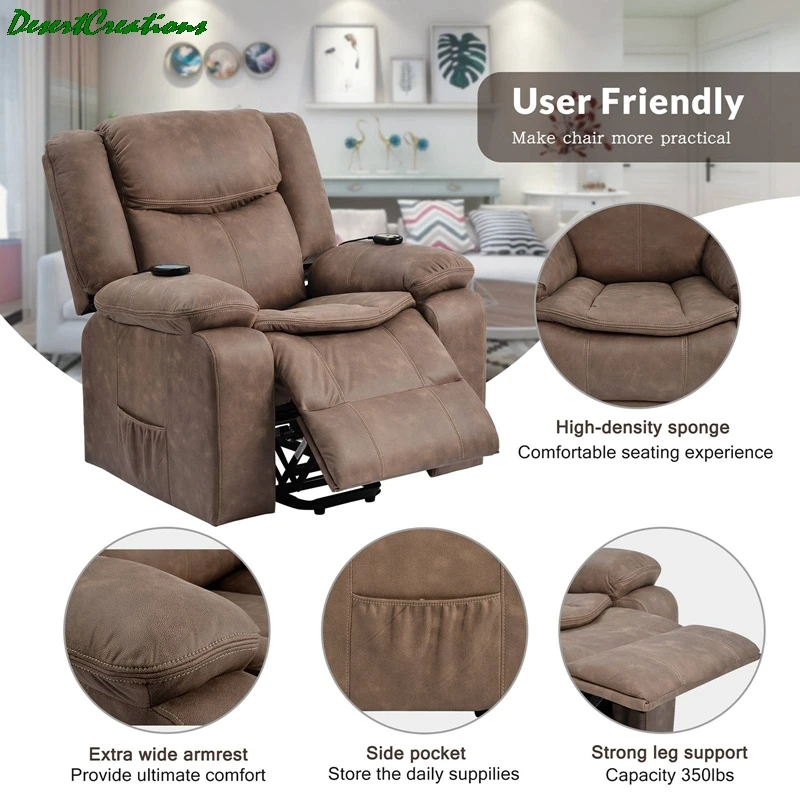 Power Lift Chair For Elderly With Adjustable Massage Function, Recliner Chair With Heating System For Living Room
Power Lift Chair For Elderly With Adjustable Massage Function, Recliner Chair With Heating System For Living Room