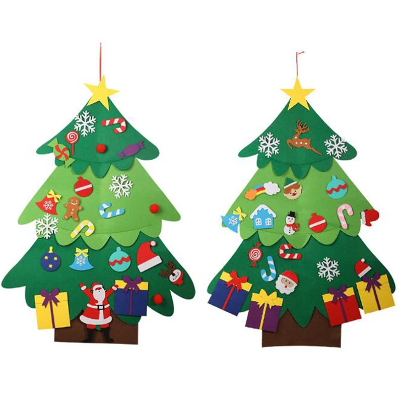 DIY Felt Christmas Tree with Ornaments Children New Year Gifts for Christmas 2020 Door Wall Hanging Decoration 
DIY Felt Christmas Tree with Ornaments Children New Year Gifts for Christmas 2020 Door Wall Hanging Decoration
