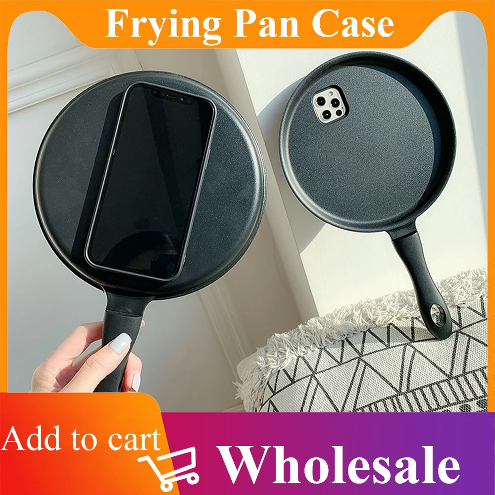 Frying Pan Case For iPhone 11 12 13 Pro Max Mini XR XS Max 7 8 Plus Creative 3D Case Funny Phone 2022 New Accessories Wholesale
Frying Pan Case For iPhone 11 12 13 Pro Max Mini XR XS Max 7 8 Plus Creative 3D Case Funny Phone 2022 New Accessories Wholesale