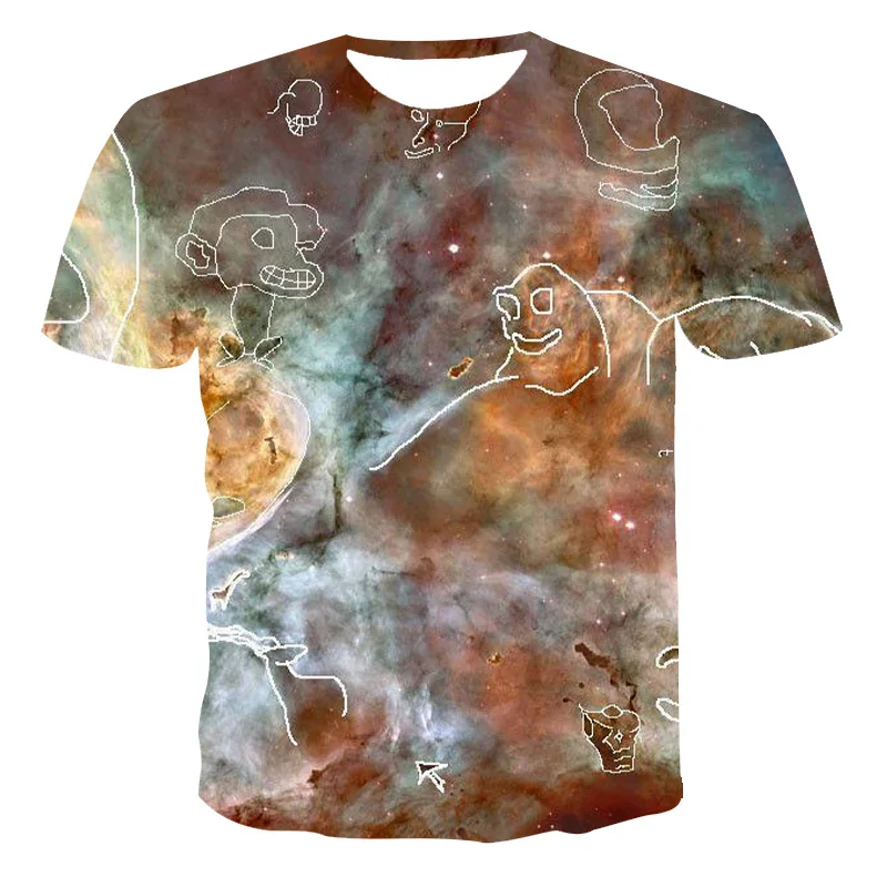 2021 summer new 3D printing T-shirt universe planet Galaxy space star cool t-shirt men's and women's cool T-shirt
2021 summer new 3D printing T-shirt universe planet Galaxy space star cool t-shirt men's and women's cool T-shirt