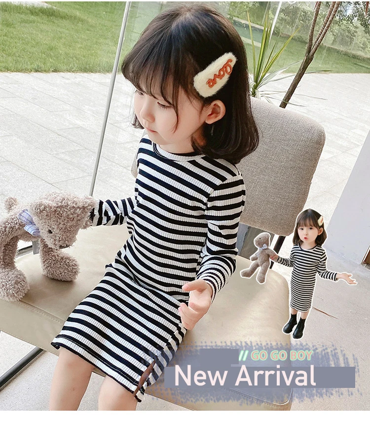 Striped Casual Straight Dress 2021spring Dresses for Girls Costumes for Babies Underwear Elastic Cotton Fancy Girl Clothing 
Striped Casual Straight Dress 2021spring Dresses for Girls Costumes for Babies Underwear Elastic Cotton Fancy Girl Clothing