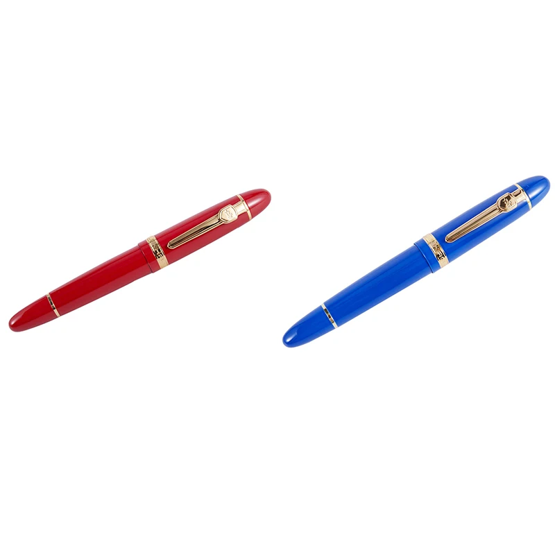 Перьевая ручка JINHAO, 2 шт., 159 дюйма, 18KGP, 0,7 мм, средней яркости, Бесплатная офисная ручка в коробке, синяя и красная
Перьевая ручка JINHAO, 2 шт., 159 дюйма, 18KGP, 0,7 мм, средней яркости, Бесплатная офисная ручка в коробке, синяя и красная