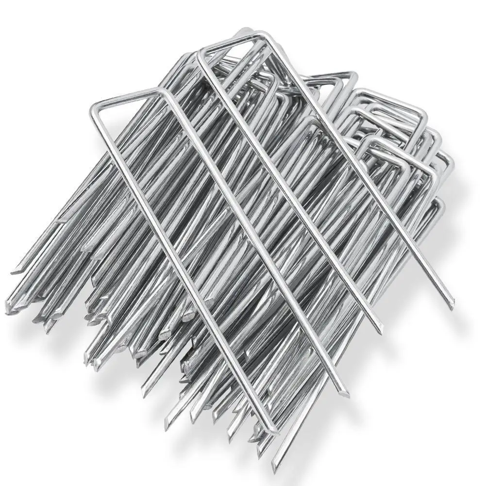 4mm Multifunction Garden Parts U-shaped Nail For Outdoor Camping Accessory Convenient Tool Include 40 Pcs Garden Pegs/set P8D5
4mm Multifunction Garden Parts U-shaped Nail For Outdoor Camping Accessory Convenient Tool Include 40 Pcs Garden Pegs/set P8D5