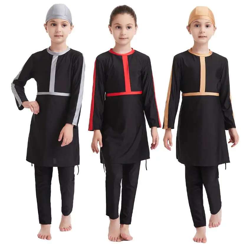 Детский купальник burkini для девочек детский спортивный хиджаб в мусульманском