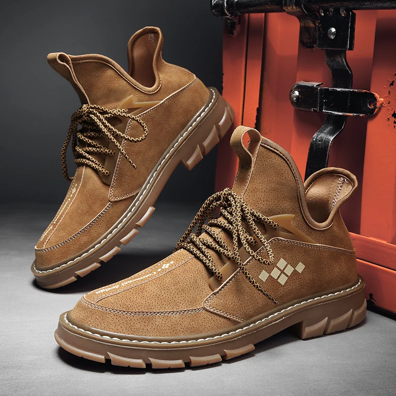 2020 Autumn And Winter England Retro High-top Trend Tooling Boots Casual Shoes Fashionable And Comfortable Canvas Shoes
2020 Autumn And Winter England Retro High-top Trend Tooling Boots Casual Shoes Fashionable And Comfortable Canvas Shoes