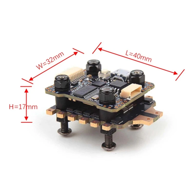 Holybro Kakute F4 V2 Mini Stack F4 OSD Flight Controller & Tekk032 F3 4IN1 ESC BLheli_32 35A for FPV Racing Drone Quadcopter
Holybro Kakute F4 V2 Mini Stack F4 OSD Flight Controller & Tekk032 F3 4IN1 ESC BLheli_32 35A for FPV Racing Drone Quadcopter