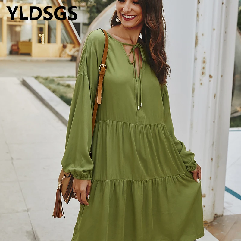 Dress Women Casual Loose Ruched Clothes Knees Ladies Bow Tie White Everyday Free People Dresses For Summer Spring 2020 Fashion
Dress Women Casual Loose Ruched Clothes Knees Ladies Bow Tie White Everyday Free People Dresses For Summer Spring 2020 Fashion