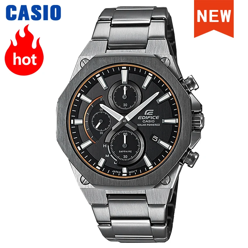 

Casio watch men Sapphire mirror Edifice Solar power brand luxury quartz 100m Waterproof Chronograph Sport military men watch EFS