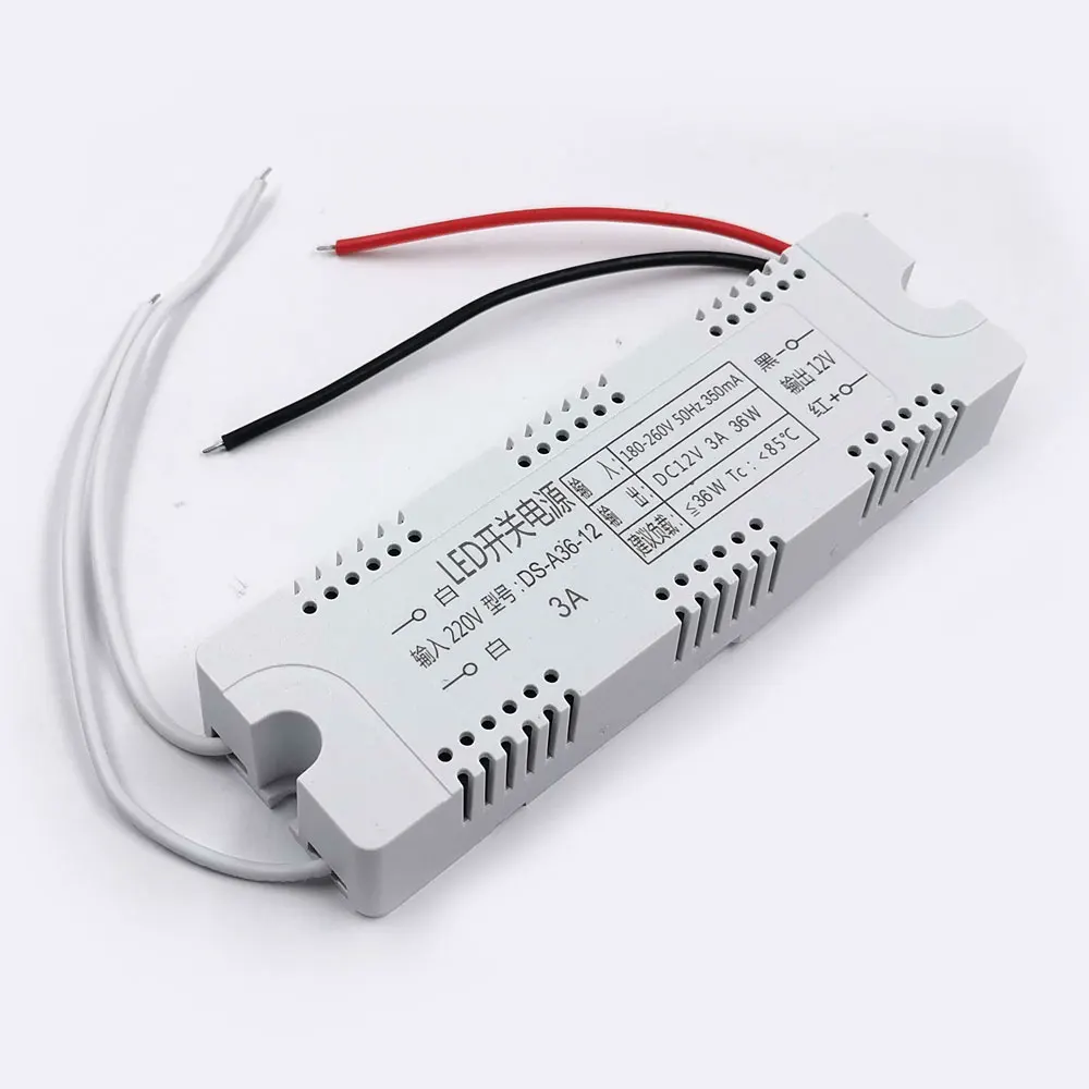 Small Size 12V Power Supply Transformer 0.5A 1A 2A 3A 4A 5A 6A LED Driver Converter for COB Light LED Strip AC 220V to DC12V
Small Size 12V Power Supply Transformer 0.5A 1A 2A 3A 4A 5A 6A LED Driver Converter for COB Light LED Strip AC 220V to DC12V