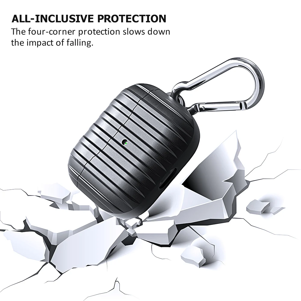 TPU stripe Texture Cover Case For apple Airpods Pro 3 Case Sticker Bluetooth Cases for airpod Pro Earphone Accessories With Hook
TPU stripe Texture Cover Case For apple Airpods Pro 3 Case Sticker Bluetooth Cases for airpod Pro Earphone Accessories With Hook
