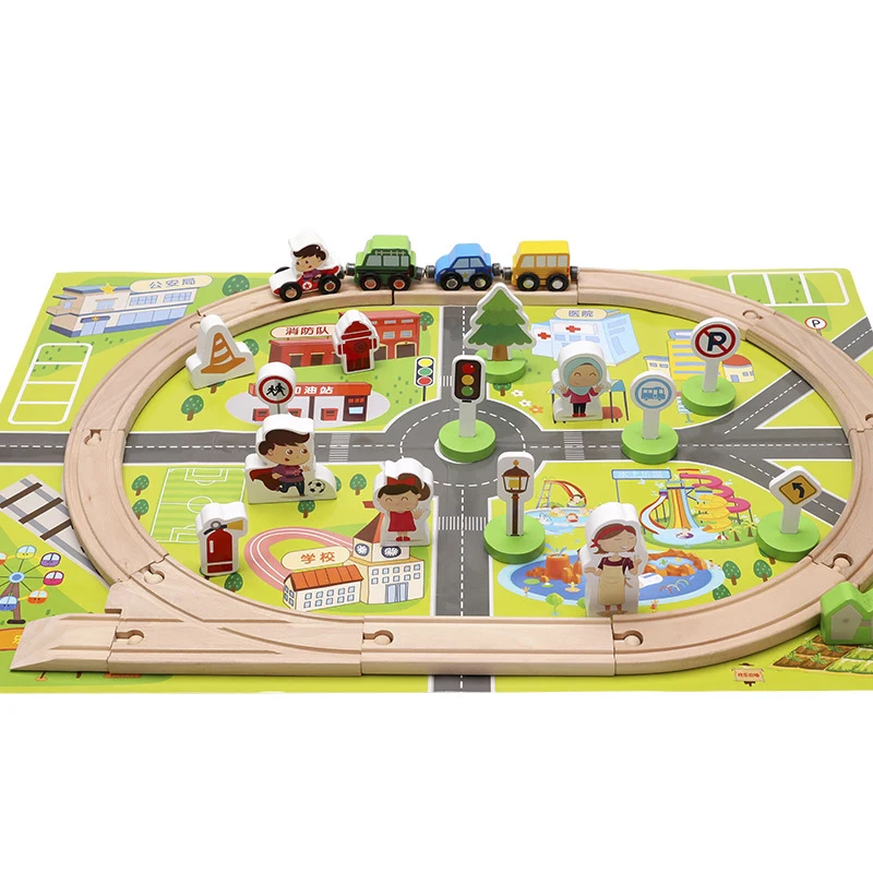 36PCS Kid City Rail Transit Scene Set Wooden Toys Assembled Building Blocks Montessori Early Learning Educational Gifts Children
36PCS Kid City Rail Transit Scene Set Wooden Toys Assembled Building Blocks Montessori Early Learning Educational Gifts Children