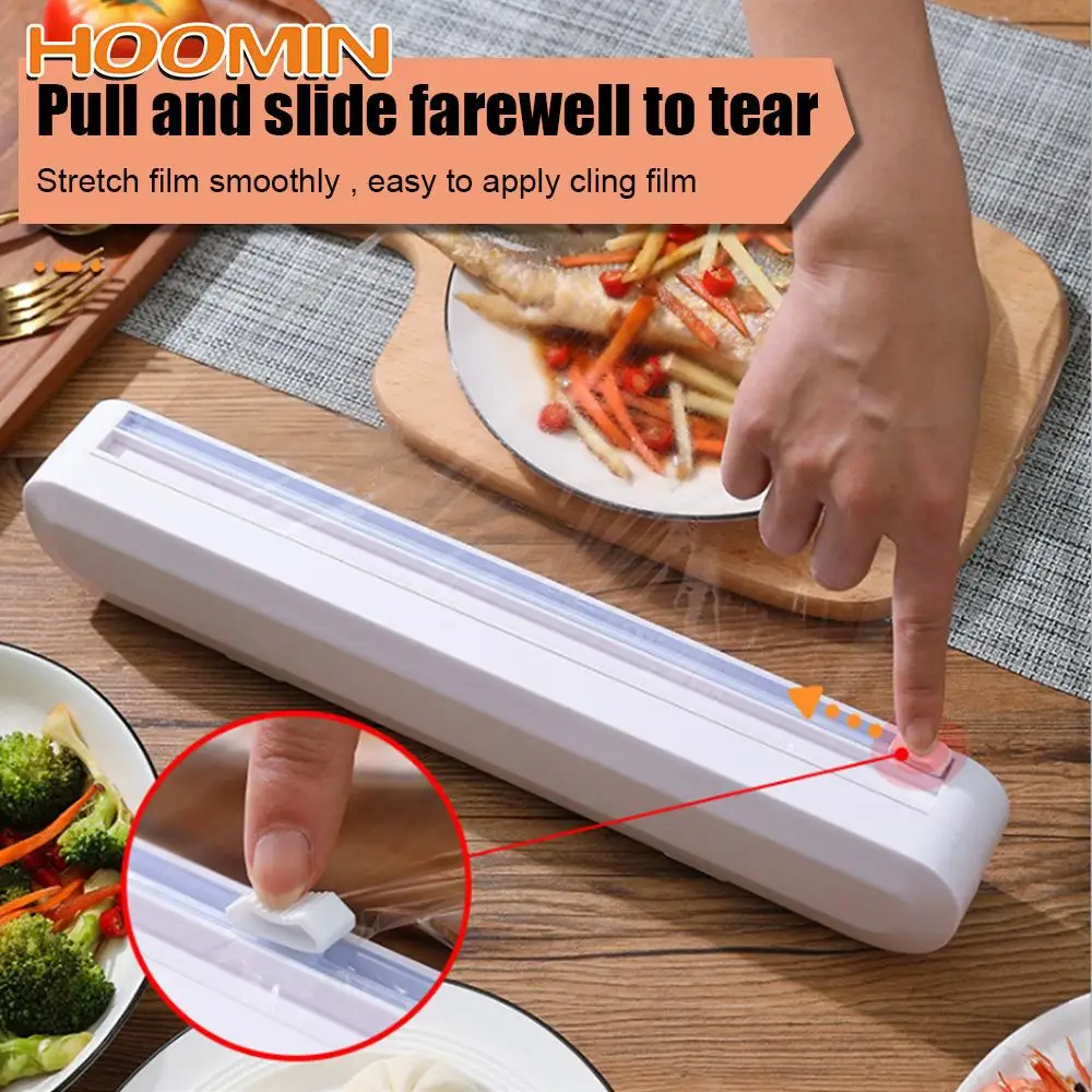 Punch-free Fixing Food Wrap Cutter Cookware Tool Kitchen Tool Foil Cling Film Wrap Dispenser Plastic Wrap Sharp Cutter
Punch-free Fixing Food Wrap Cutter Cookware Tool Kitchen Tool Foil Cling Film Wrap Dispenser Plastic Wrap Sharp Cutter