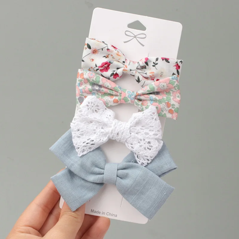 4PCS Girls Floral Hair Bow Clips Baby Printed Barrettes Set Kids Leopard Flower Bowknot Hairpins Hair Accessories Cute Gift
4PCS Girls Floral Hair Bow Clips Baby Printed Barrettes Set Kids Leopard Flower Bowknot Hairpins Hair Accessories Cute Gift