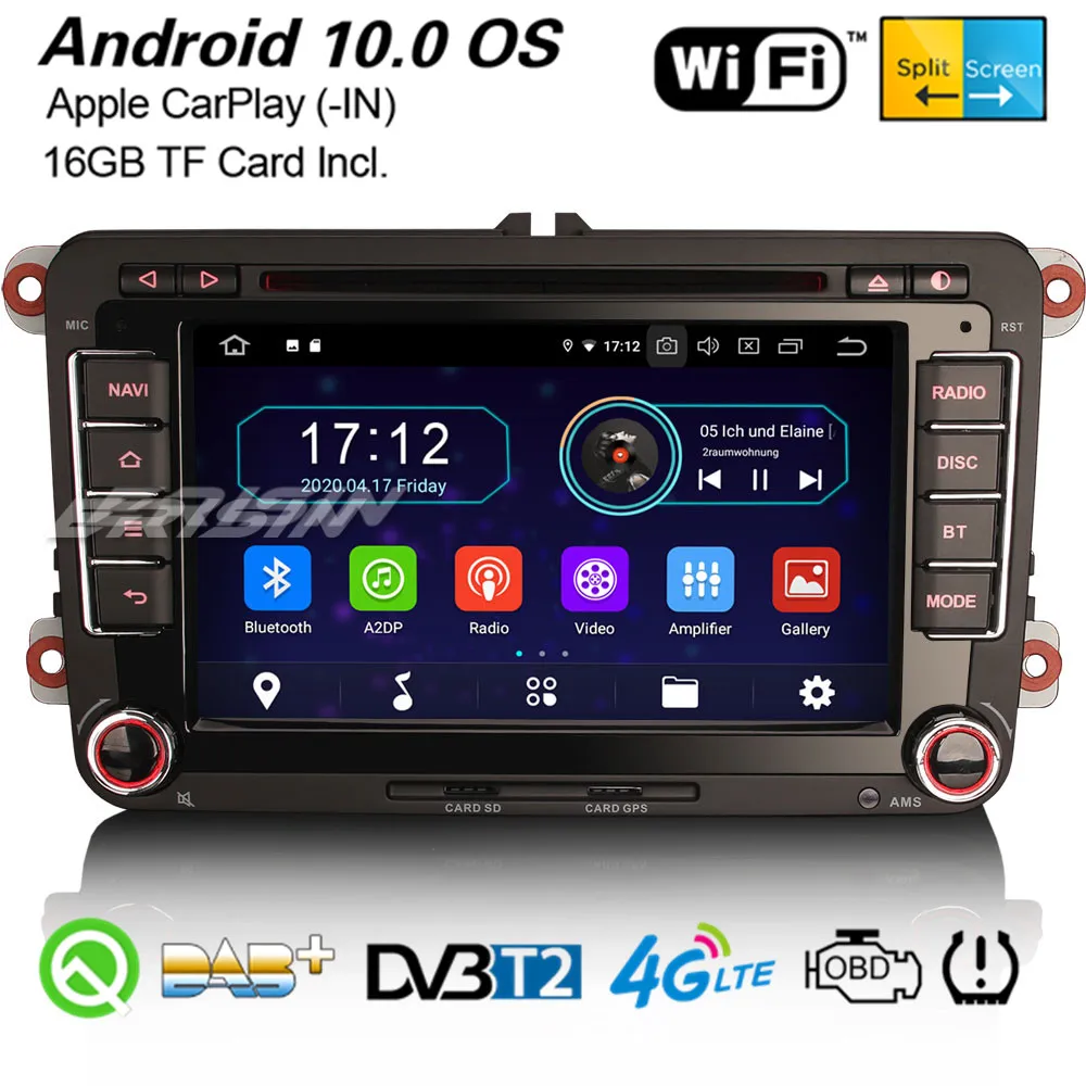 Автомобильная стереосистема erоблака 5948 на Android 10 0 DAB + WiFi DVB-T Navi для VW Golf 5/6 Passat Beetle