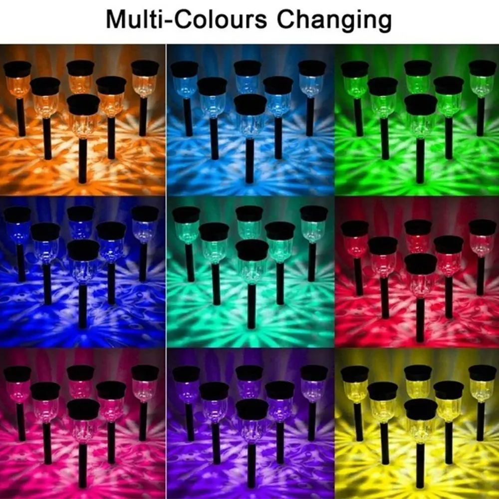 Lawn Light Solar Atmosphere Backyard Walkway Lawn Lamp Eco-Friendly 7 Colors Changing Garden Landscape Lights
Lawn Light Solar Atmosphere Backyard Walkway Lawn Lamp Eco-Friendly 7 Colors Changing Garden Landscape Lights