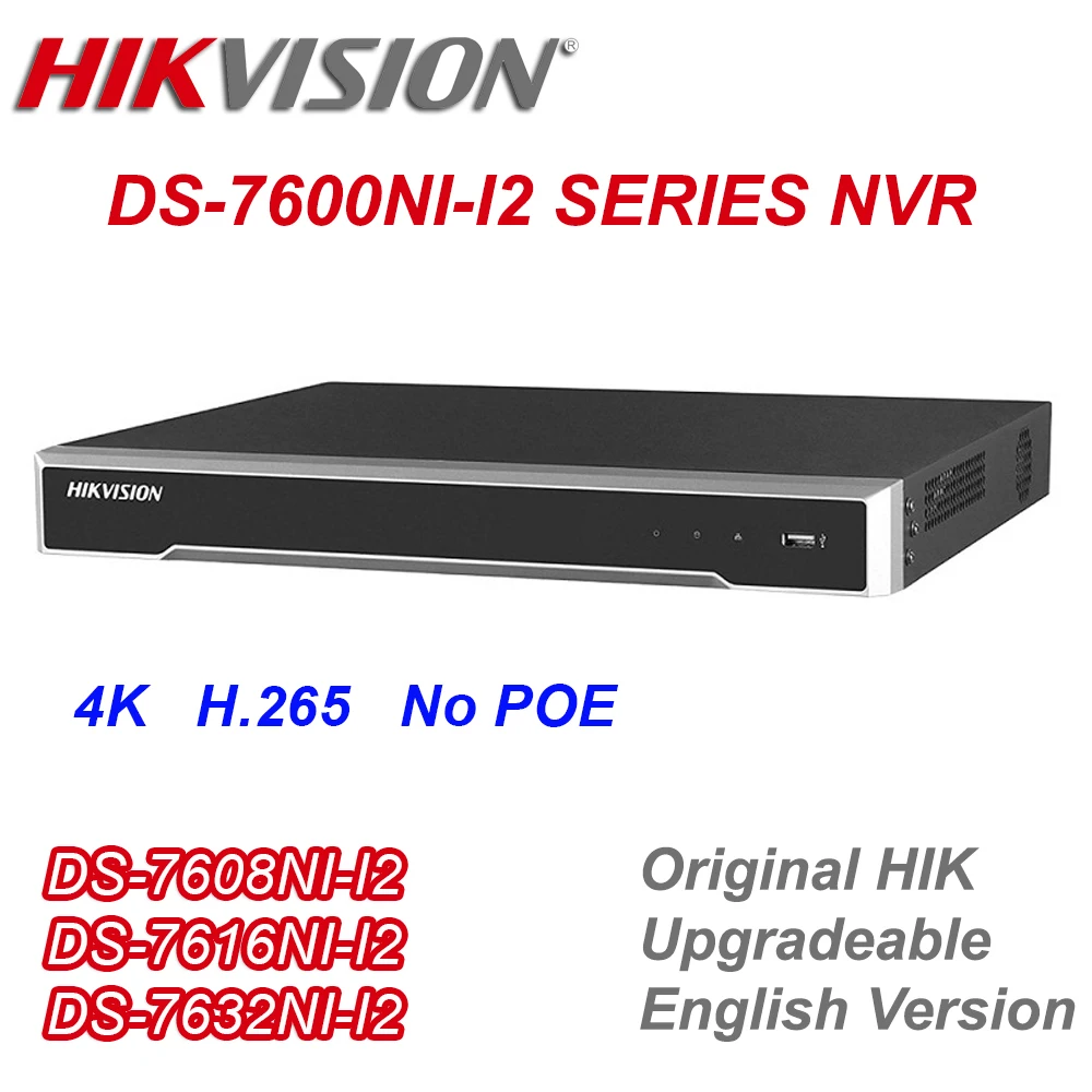 Оригинальный Сетевой видеорегистратор Hikvision 4K NVR DS 7616NI I2 H.265 8/16/32|Видеорегистратор