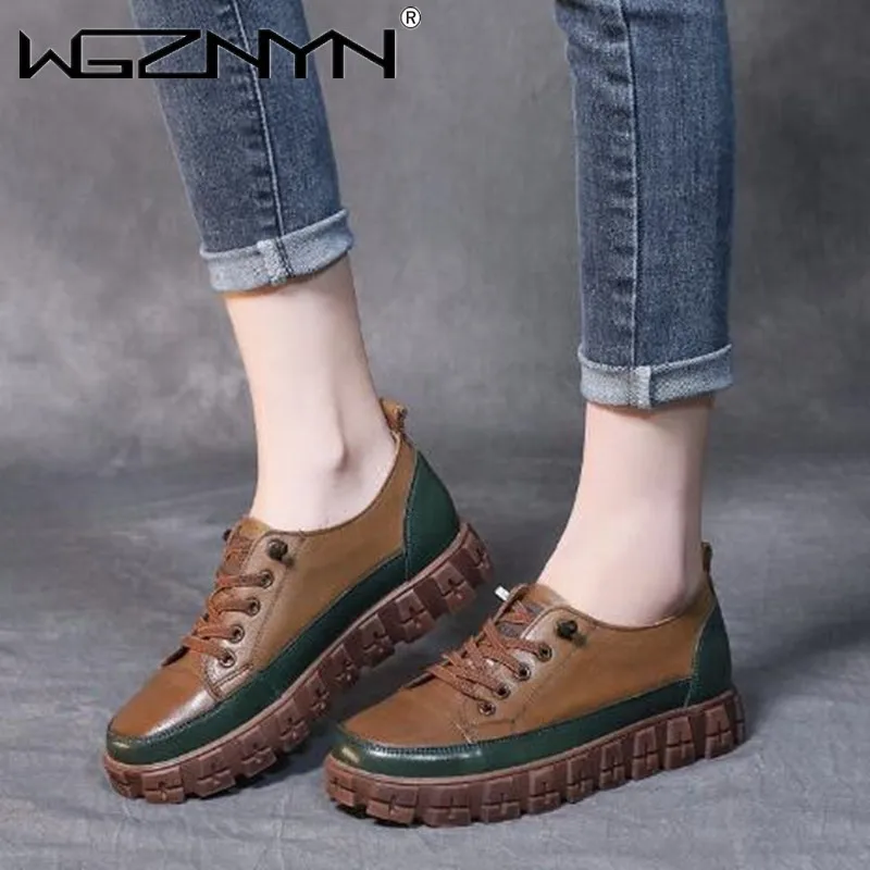 Vintage Hand Made Leather Casual Women Shoes New Water Wash Leather Soft Sole Single Shoe In Early Spring Autumn Women Sneakers
Vintage Hand Made Leather Casual Women Shoes New Water Wash Leather Soft Sole Single Shoe In Early Spring Autumn Women Sneakers