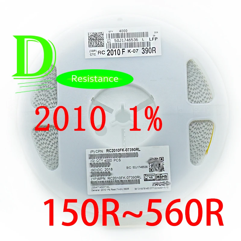 50 шт. SMD резистор 2010 1% RC2010FK-07 серии 150R 160R 180R 200R 220R 240R 270R 300R 330R 360R 390R 430R 470R 499R 510R 560R
50 шт. SMD резистор 2010 1% RC2010FK-07 серии 150R 160R 180R 200R 220R 240R 270R 300R 330R 360R 390R 430R 470R 499R 510R 560R