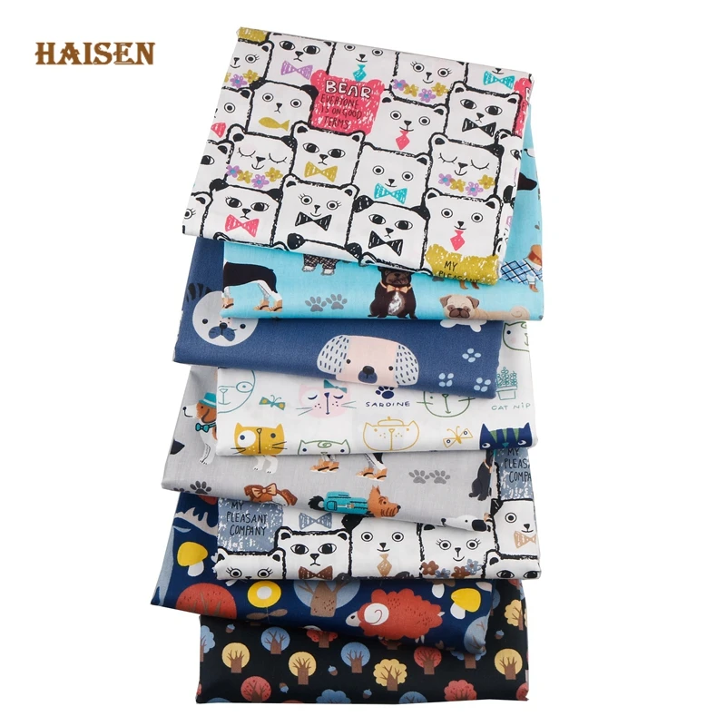 8 pcs/lot,Cartoon Cat Dog Bear Series Printed Twill Cotton Fabric Patchwork Tissue Cloth For DIY Sewing&Quilting Crafts Material 
8 pcs/lot,Cartoon Cat Dog Bear Series Printed Twill Cotton Fabric Patchwork Tissue Cloth For DIY Sewing&Quilting Crafts Material