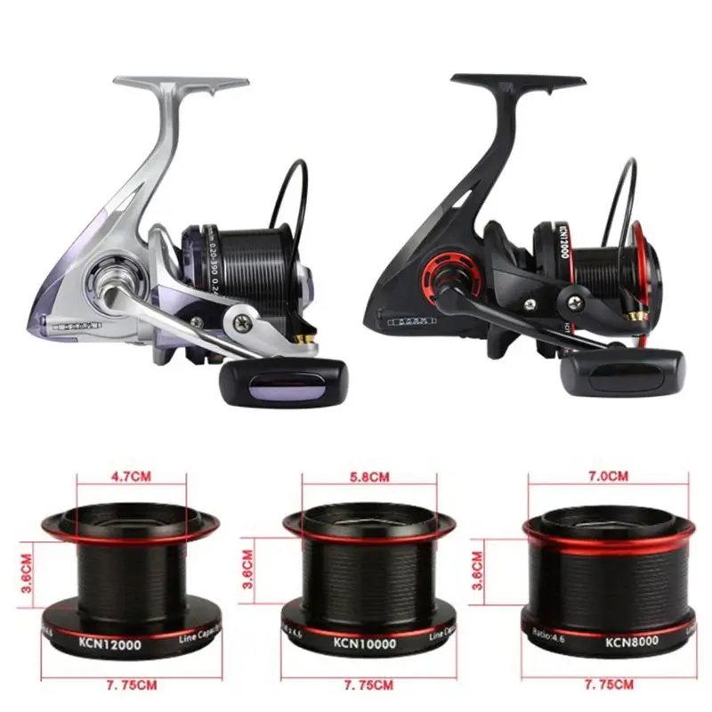 8000/10000/12000 Metal Fishing Reel Long-range Throwing Fishing Rod Fish Wheel