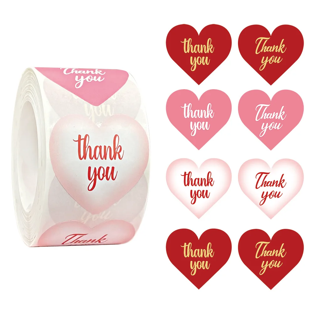 500pcs Heart-Shaped thank you Stickers Seal Labels Scrapbook for gift Packaging Birthday Party Supplies cute stationery sticker
500pcs Heart-Shaped thank you Stickers Seal Labels Scrapbook for gift Packaging Birthday Party Supplies cute stationery sticker