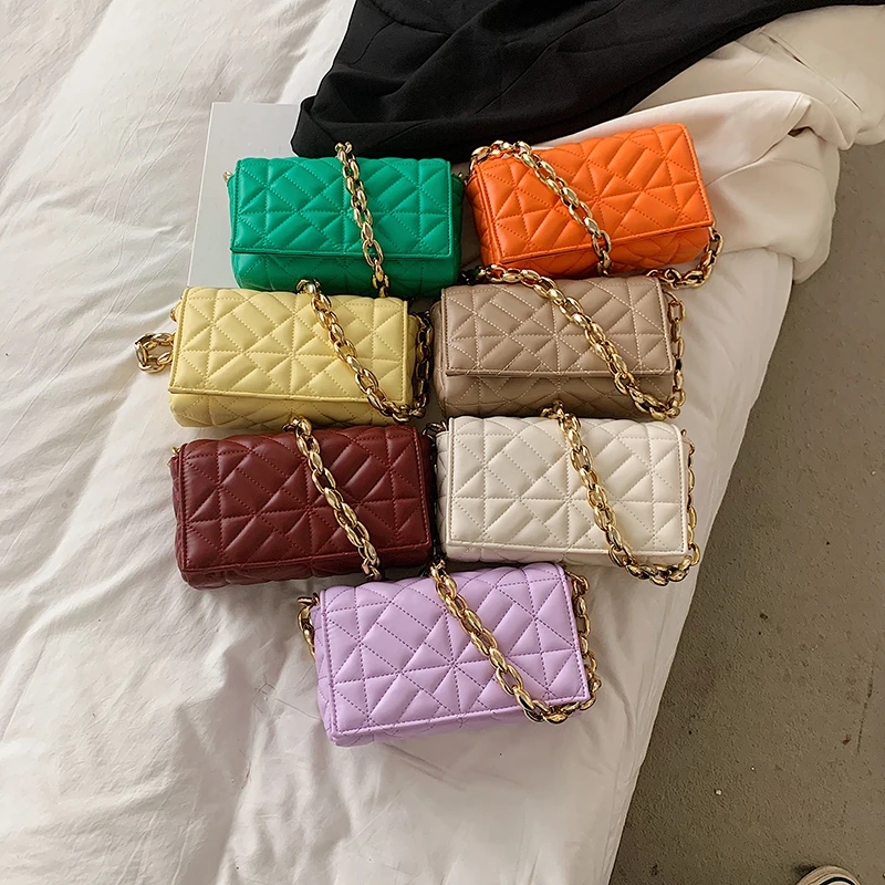 SWDF New Thick Chain Design New Small PU Leather Flap Underarm Baguette Bags for Women 2021 Summer Lady Shoulder Handbag Female
SWDF New Thick Chain Design New Small PU Leather Flap Underarm Baguette Bags for Women 2021 Summer Lady Shoulder Handbag Female