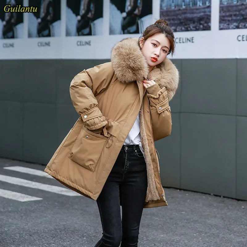 Guilantu Winter Jackets For Women Thick Cotton Padded Coat Female Fashion Faux Fur Collar Hooded Short Parkas Woman Overcoat
Guilantu Winter Jackets For Women Thick Cotton Padded Coat Female Fashion Faux Fur Collar Hooded Short Parkas Woman Overcoat