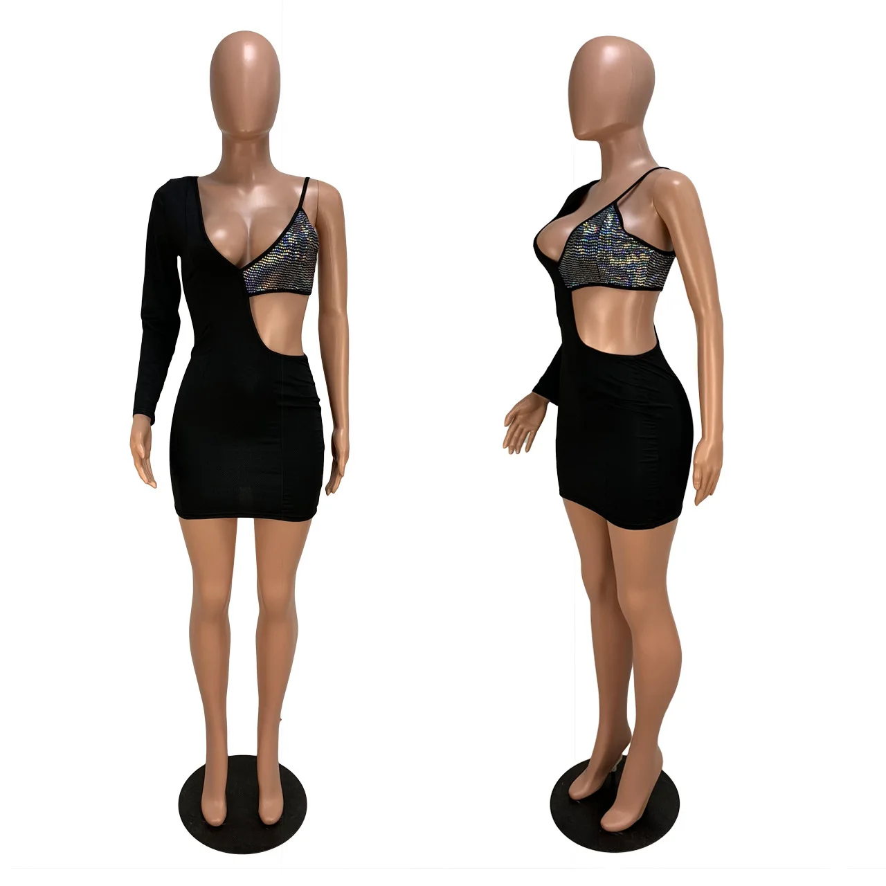 Autumn Winter Women Dresses Irregular Hot drill Waist Hole Lady Fashion Casual Sexy Bodycon Bandage Club Night Mini Dress
Autumn Winter Women Dresses Irregular Hot drill Waist Hole Lady Fashion Casual Sexy Bodycon Bandage Club Night Mini Dress